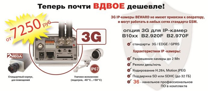 Снижение цены на опцию 3G!
