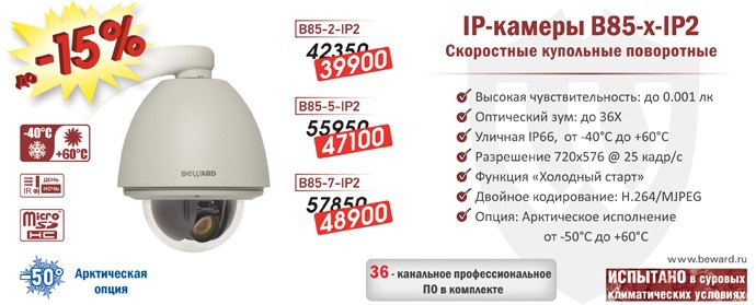 Снижение цен на IP-камеры B85