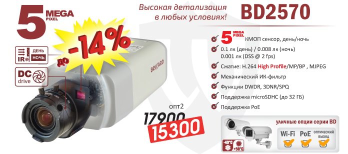 Снижение цены на IP-камеру BD2570