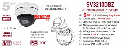 Новинка! 5 Мп IP-камера SV3210DBZ с сенсором Starvis