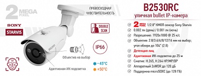 Новинка! Уличная 2 Мп IP-камера B2530RC