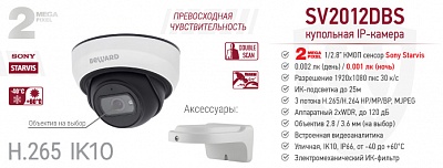 Рекомендуем! 2 Мп уличная антивандальная IP-камера SV2012DBS со встроенной видеоаналитикой