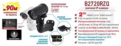 Рекомендуем! B2720RZQ с вариофокальной ИК-подсветкой до 90 м