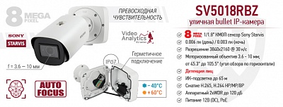 Рекомендуем! 5 Мп IP-камера SV3218RBZ BEWARD с моторизованным объективом