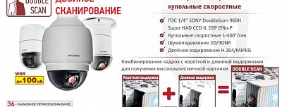 Double Scan в скоростных купольных камерах BEWARD