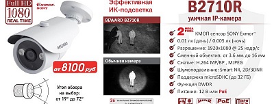 Новинка! 2 Мп IP-камера BEWARD B2710R